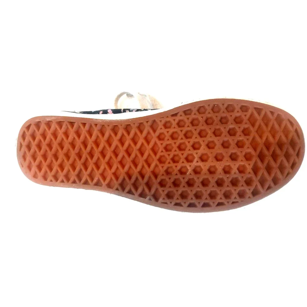 Vans Era Paradise Floral Low‎ Top Sneakers Womens 7, Mens 5.5 Black Milk Thistle